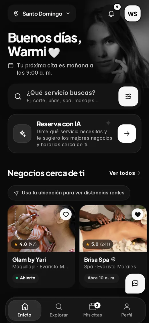 Inicio de Fluye